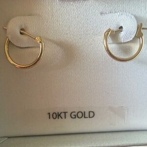 belk Yellow Gold Small Hoop Earrings